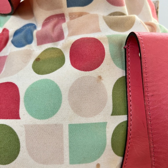 Vintage Geometric Shape Drawstring Kate Spade Tote - Picture 3 of 10